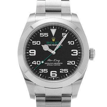 ロレックス エアキング 116900 ブラック メンズ 時計 【中古】【wristwatch】