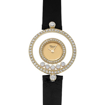 ショパール ハッピーダイヤモンド 20/3957 シャンパン/ダイヤモンド レディース 時計 【中古】【wristwatch】