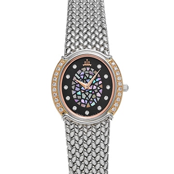 セイコー クレドール シグノ クオーツ GSWE852 ブラック/シェル/ダイヤモンド レディース 時計 【中古】【wristwatch】