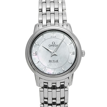 オメガ デ・ヴィル プレステージ クォーツ 424.10.27.60.05.001 ホワイトシェル レディース 時計 【中古】【wristwatch】