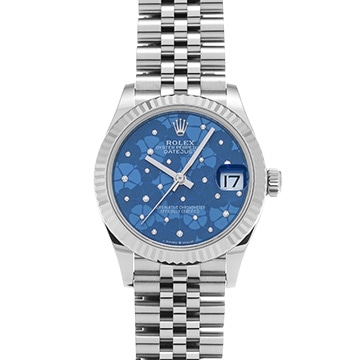 ロレックス デイトジャスト 31 278274 アズーロブルー フローラルモチーフ/ダイヤモンド ユニセックス 時計 【中古】【wristwatch】