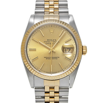 ロレックス デイトジャスト 16233 シャンパン メンズ 時計 【中古】【wristwatch】