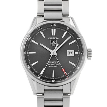 タグ ホイヤー カレラ キャリバー7 ツインタイム WAR2012.BA0723 グレー メンズ 時計 【中古】【wristwatch】