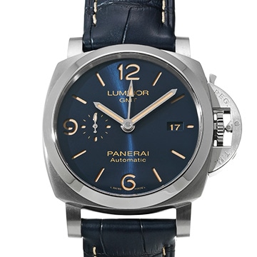 パネライ ルミノール1950 GMT PAM01033 ブルー メンズ 時計 【中古】【wristwatch】