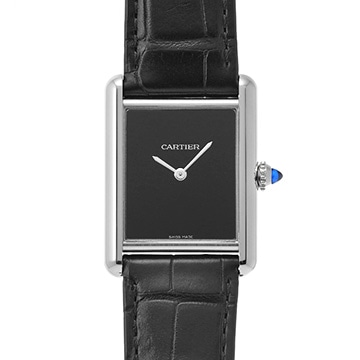 カルティエ タンク マスト ドゥ カルティエ LM WSTA0072 ブラックラッカー メンズ 時計 【中古】【wristwatch】