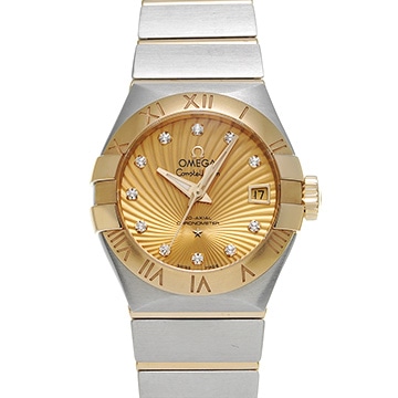 オメガ コンステレーション ブラッシュ クロノメーター 123.20.27.20.58.001 シャンパン/ダイヤモンド レディース 時計 【中古】【wristwatch】