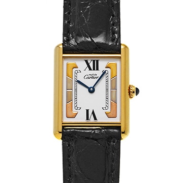 カルティエ マストタンク LM ヴェルメイユ W1006254 ホワイト ユニセックス 時計 【中古】【wristwatch】