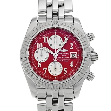 ブライトリング クロノマットエボリューション A156K08PA レッド メンズ 時計 【中古】【wristwatch】