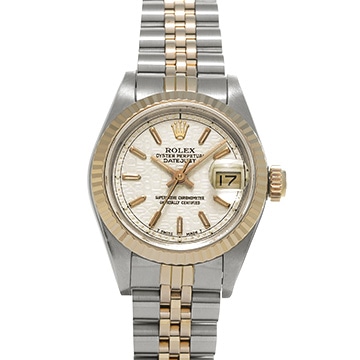 ロレックス デイトジャスト 69173 アイボリーコンピュータ レディース 時計 【中古】【wristwatch】