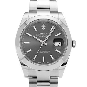 ロレックス デイトジャスト 41 126300 スレートグレー メンズ 時計 【中古】【wristwatch】