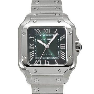 カルティエ サントス ドゥ カルティエ MM WSSA0061 グリーン・グラデーション メンズ 時計 【中古】【wristwatch】