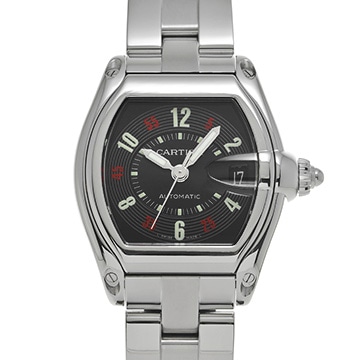 カルティエ ロードスター LM W62002V3 ブラック メンズ 時計 【中古】【wristwatch】