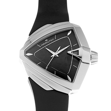 ハミルトン ベンチュラ S H24251330 ブラック メンズ 時計 【中古】【wristwatch】