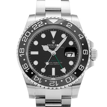 ロレックス GMTマスターII 116710LN ブラック メンズ 時計 【中古】【wristwatch】