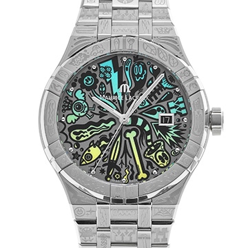 モーリス ラクロア アイコン オートマティック Wotto リミテッドエディション AI6008-SS009-090-1 グレー メンズ 時計 【中古】【wristwatch】