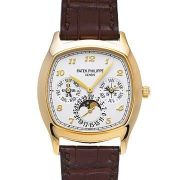 パテック フィリップ グランド コンプリケーション パーペチュアルカレンダー 5940J-001 シルバー メンズ 時計 【中古】【wristwatch】