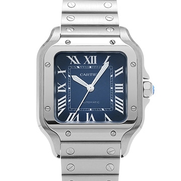 カルティエ サントス ドゥ カルティエ MM WSSA0063 ブルー・グラデーション メンズ 時計 【中古】【wristwatch】
