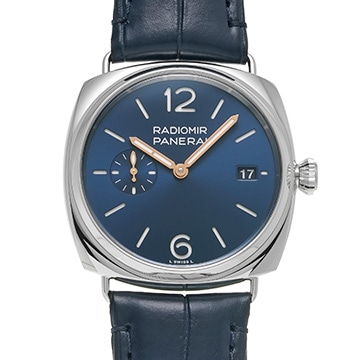 パネライ ラジオミール クアランタ PAM01293 ブルー メンズ 時計 【中古】【wristwatch】
