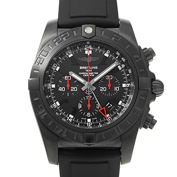 ブライトリング クロノマット GMT ブラックスチール 世界限定1000本 MB041310/BC78 ブラック メンズ 時計 【中古】【wristwatch】