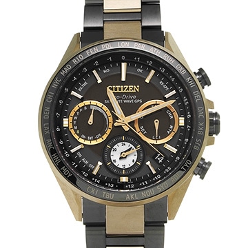 シチズン アテッサ ACT Line HAKUTO-Rエディション CC4016-75E ブラック/ホワイトシェル メンズ 時計 【中古】【wristwatch】