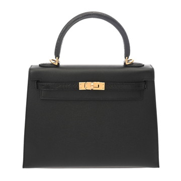 エルメス ケリー 25 外縫い タッチ ブラック アリゲーターマット/ヴォーマダム レディース バッグ 【新品】【bag】