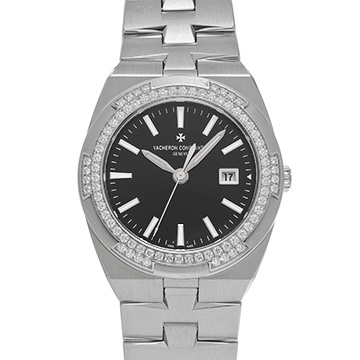 ヴァシュロン コンスタンタン オーバーシーズ クォーツ 1205V/100A-B591 ブラック レディース 時計 【中古】【wristwatch】