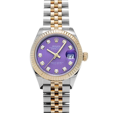 ロレックス レディ デイトジャスト 28 279173G ラベンダータペストリー/ダイヤモンド レディース 時計 【中古】【wristwatch】
