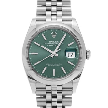 ロレックス デイトジャスト 36 126200 ミントグリーン メンズ 時計 【中古】【wristwatch】