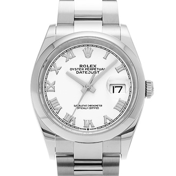 ロレックス デイトジャスト 36 126200 ホワイト メンズ 時計 【中古】【wristwatch】