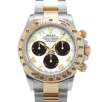 ロレックス コスモグラフ デイトナ 116523 アイボリー/ブラック メンズ 時計 【中古】【wristwatch】