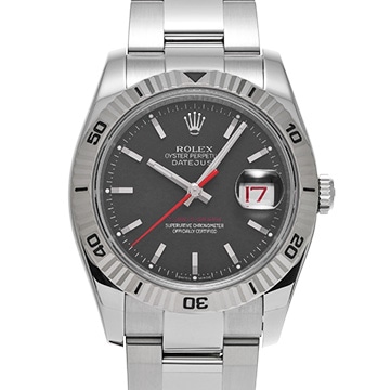 ロレックス デイトジャスト ターノグラフ 116264 ブラック メンズ 時計 【中古】【wristwatch】