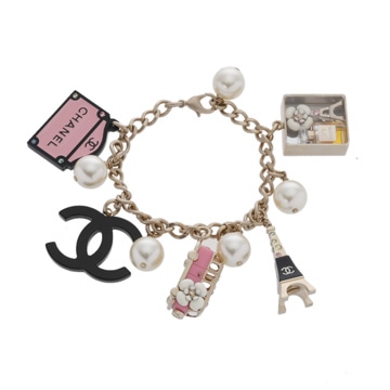 シャネル シルバー GP/フェイクパール/ラインストーン レディース ジュエリー 【中古】【jewelry】