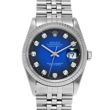 ロレックス デイトジャスト 16234G ブルー・グラデーション メンズ 時計 【中古】【wristwatch】