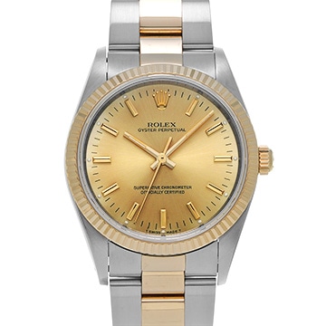 ロレックス オイスターパーペチュアル 14233 シャンパン メンズ 時計 【中古】【wristwatch】