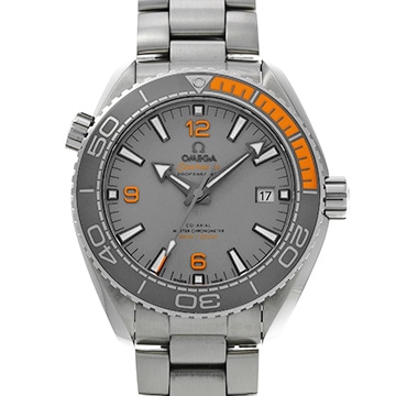 オメガ シーマスター プラネットオーシャン 600 コーアクシャル マスタークロノメーター 215.90.44.21.99.001 グレー メンズ 時計 【中古】【wristwatch】