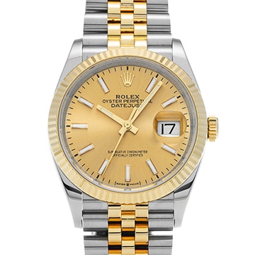 ロレックス デイトジャスト 36 126233 シャンパン メンズ 時計 【中古】【wristwatch】