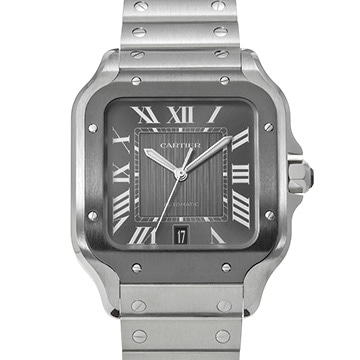 カルティエ サントス ドゥ カルティエ LM WSSA0037 グレー メンズ 時計 【中古】【wristwatch】