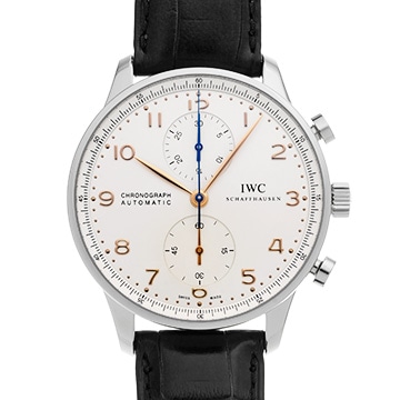 IWC ポルトギーゼ クロノグラフ IW371445 シルバー メンズ 時計 【中古】【wristwatch】