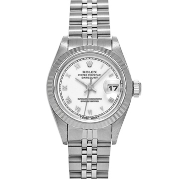 ロレックス デイトジャスト 69174 ホワイト レディース 時計 【中古】【wristwatch】