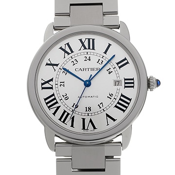 カルティエ ロンドソロ ドゥ カルティエ 42mm W6701011 シルバー メンズ 時計 【中古】【wristwatch】