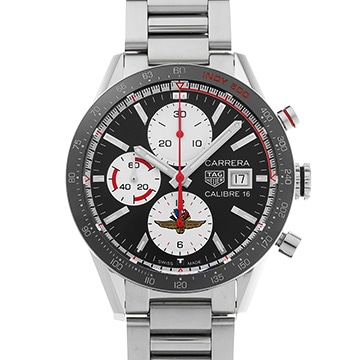 タグ ホイヤー カレラ キャリバー16 クロノグラフ インディ500 リミテッド CV201AS.FC6429 ブラック/ホワイト メンズ 時計 【中古】【wristwatch】