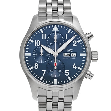 IWC パイロットウォッチ クロノグラフ IW378004 ブルー メンズ 時計 【中古】【wristwatch】