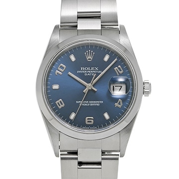ロレックス オイスターパーペチュアル デイト 15200 ブルー メンズ 時計 【中古】【wristwatch】