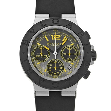 ブルガリ アルミニウム グランツーリスモ 103893 グレー メンズ 時計 【中古】【wristwatch】