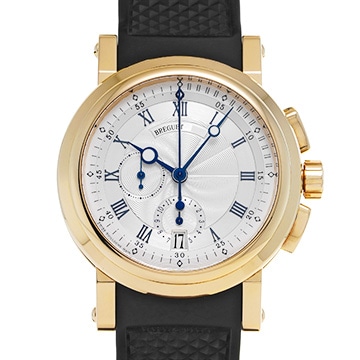 ブレゲ マリーンII クロノグラフ 5827BA/12/5ZU シルバー メンズ 時計 【中古】【wristwatch】