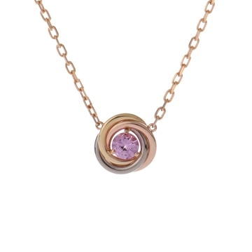 カルティエ トリニティ ネックレス ゴールド CRB7225000 K18イエローゴールド YG/K18ピンクゴールド PG/K18ホワイトゴールド レディース ジュエリー 【中古】【jewelry】