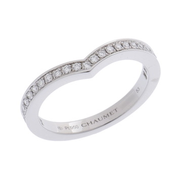 ショーメ ジョゼフィーヌ エグレット バンドーリング #53 シルバー 082554-053 Pt950プラチナ レディース ジュエリー 【中古】【jewelry】