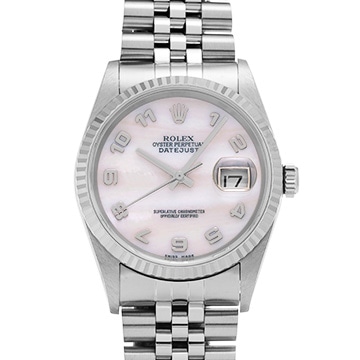 ロレックス デイトジャスト 16234NA ホワイトシェル メンズ 時計 【中古】【wristwatch】