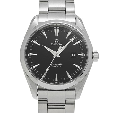 オメガ シーマスター アクアテラ クォーツ 2517.50 ブラック メンズ 時計 【中古】【wristwatch】