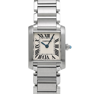 カルティエ タンクフランセーズ SM W51008Q3 シルバー レディース 時計 【中古】【wristwatch】